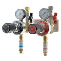 Regulated Outlet Point Twin, Isolation, 1/2" 