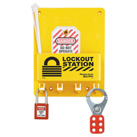 Compact Lockout Center, Zenex™ Thermoplastic Padlocks Masterlock S1705P410