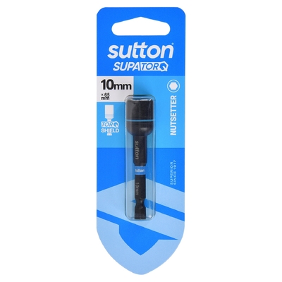 Nutsetter Bit S230 Supa TORQ Magnetic 10mm 65mm 1Pk Sutton Tools S230H01CH