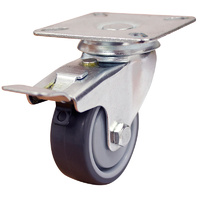 50mm Rubber Wheel 30kg Capacity Castor S2710B