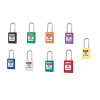 Global Zenex Thermoplastic Safety Padlocks 35mm X 38mm Masterlock S31_