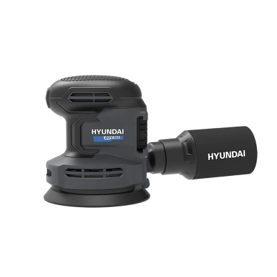 20V Cordless Orbital Sander - 5" Pad, Dust Collection, Variable Speed Control - Skin Only Hyundai SD20S