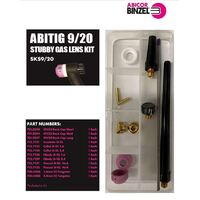 TIG Torch Stubby Gas Lens Kit For 9/20 Torch Binzel SKS9/20