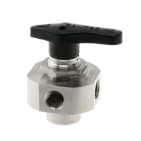 Genlok Ball Valve 5 Way 1/4 NPT FM