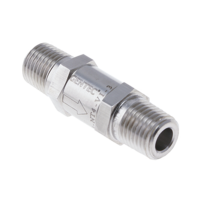 Gentec Check Valve 1/4 NPT Stainless Steel For Twin & Single Manifolds
