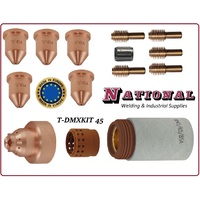 Plasma Hand Torch Consumables Kit 45A Suitable For 45XP T-DMXKIT45