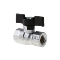 Ball Valve 1/4NPT Oxygen Black Handle Tesuco T-VA00706