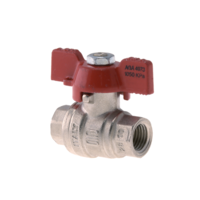 Ball Valve 1/4NPT Fuel Gas Red Handle Tesuco T-VA00708