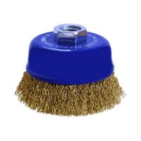 75mm Brass Coated High Carbon Steel Wire Cup Brush Tomcat  TCC75