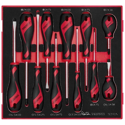 MD Screwdriver Set 11-Piece TED-Tray Teng Tools TE-TED911N