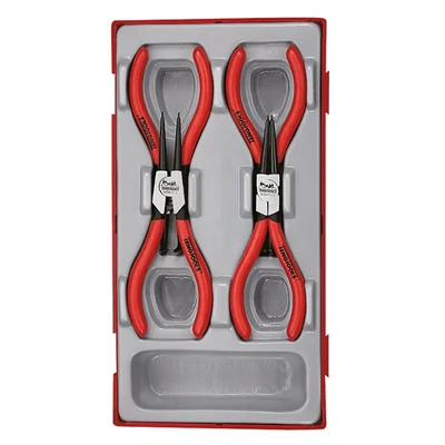 MB 5 Snap-Ring (Circlip) Plier Set 4-Piece TC-Tray Teng Tools TE-TT474-5