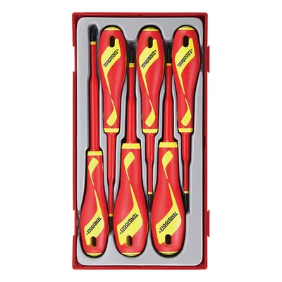 MD 1000V VDE Screwdriver Set (RBD) 6-Piece TC-Tray Teng Tools TE-TTV706N