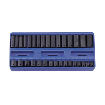 32 Piece 3/8" Dr. Metric Deep Impact Socket Set TF-332M