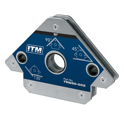 Multi-Angle Welding Magnet 25KGS Force, 90MM, 45°,90° & 135° ITM TM650-002