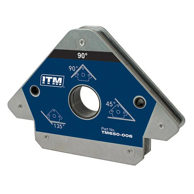 Multi-Angle Welding Magnet 75Kgs Force 145mm 45°,90° & 135° ITM TM650-006
