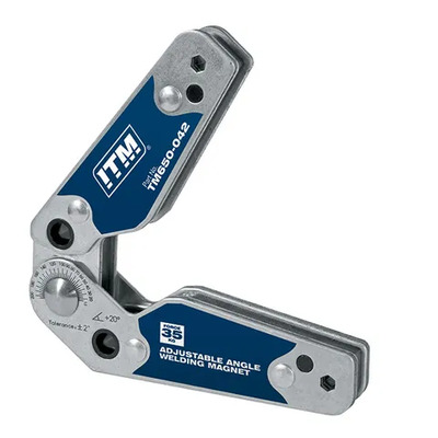 Inside & Outside Adjustable Angle Welding Magnet, 35KGS Force, 130MM, 20° TO 200°, Powerful NDFEB Magnet ITM TM650-042