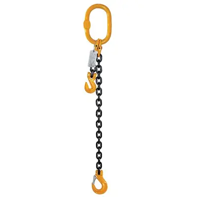 1 Leg Chain Sling, 8mm Chain, 3mm Length, With Clevis Sling Hook & Shortening Grab Hook ITM TM9801-08030