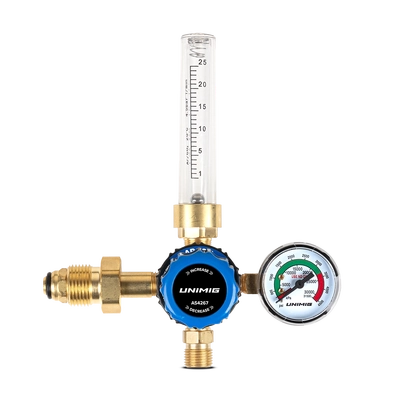 Side Inlet Dual Stage Argon Flowmeter Unimig U11259
