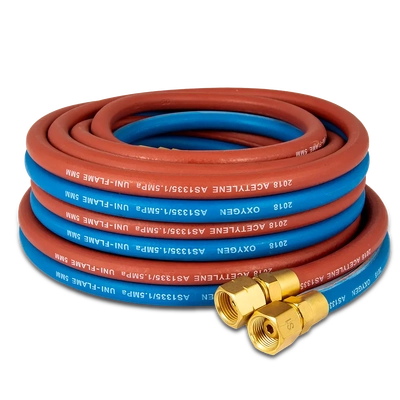 5m Oxygen & Acetylene Twin Gas Hose Unimig UFTH5M