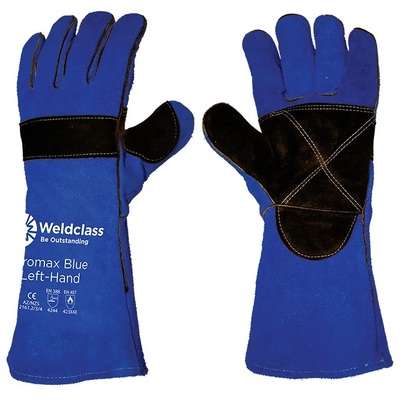 Promax Blue 400mm Left Hand Welding Gloves Weldclass WC-01777