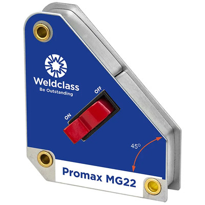Promax MG22 On/Off Magnet 110x95x25mm 90/45°, max pull force approx 35-40kg Weldclass WC-01885
