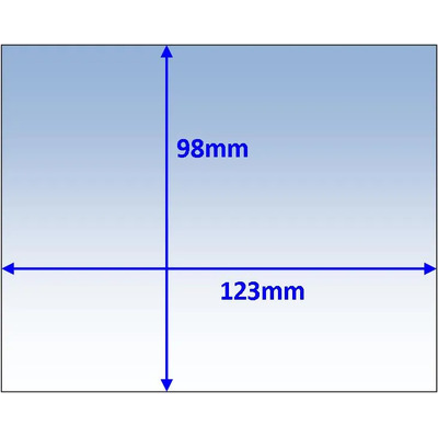 Outer Cover Lens 123 x 98mm Suit Cigweld ProLite (ref 454329) Pk :10 Weldclass WC-05157