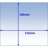 Clear Outer Lens 115 x 104mm Suits Promax 150/180/200/350 Weldclass WC-05323 PKT:10