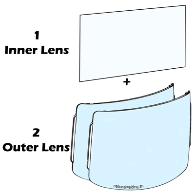 Lens Kit for Promax 600/650 2 Outers + 1 Inner Weldclass WC-05351