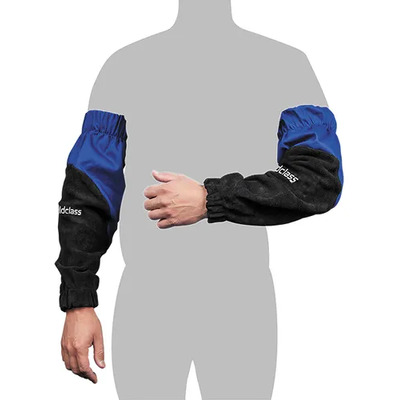 Sleeves Promax Blue Leather/FR -Pair - Weldclass WC-05375