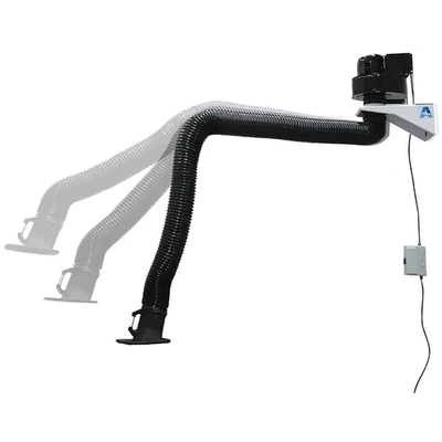 ALLCLEAR FA25 Wall-Mounted Welding Fume Extraction Fan + 4m Arm Package Weldclass WC-FA254M
