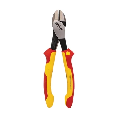 200mm Heavy-Duty Diagonal Side Cutters, Industrial Electricians VDE 1000V Insulated WIHA WH-43582