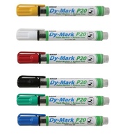 P20 Dy Mark Paint Marker - Black / Red / Blue / Green / Yellow & White
