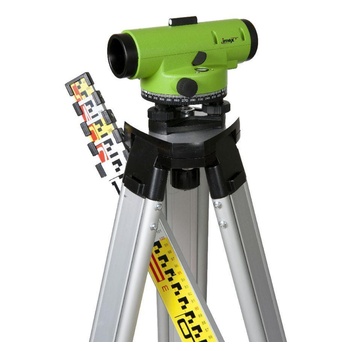 Imex LAR28, 28x Magnification "Dumpy" Level Kit Incl. Tripod & Staff