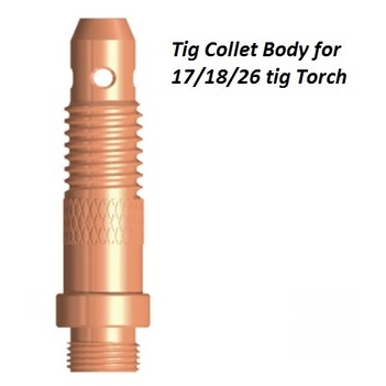 Collet Body 2.4mm For 17/18/26  Torch 10N32 Pkt : 5 