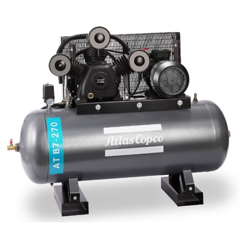 Industrial 3 Phase 770L/m 7.5hp 270 Litres Tank Compressor AT B7-270 Heavy Duty Cast Iron 