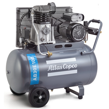 Professional Portable 1 Phase 305L/m 3hp 100 Litres Compressor AB30E100