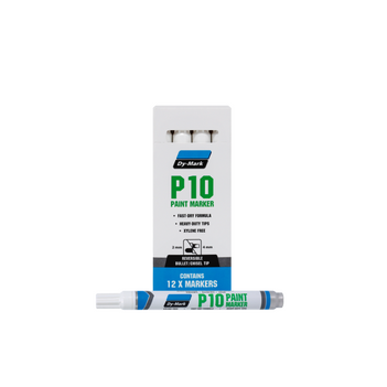 P10 White Paint Marker Dy-Mark 12071011 Pack of 12