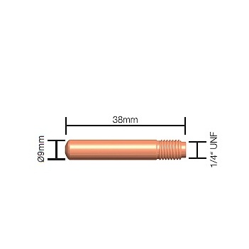 0.9mm Contact Tip Standard Duty (Tweco Style 2 & 4) 14-35 Pkt : 10