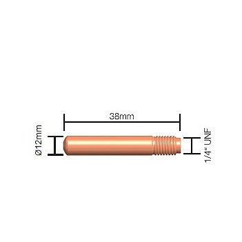 1.2mm Contact Tip Standard Duty (Tweco Style 2 & 4) 14-45 Pkt : 10