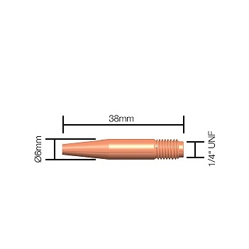 Tweco Style 14H35T Tapered Contact Tips 0.9mm