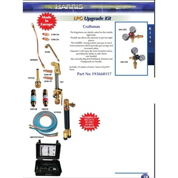 Harris Craftsman Oxy/LPG Upgrade Kit 