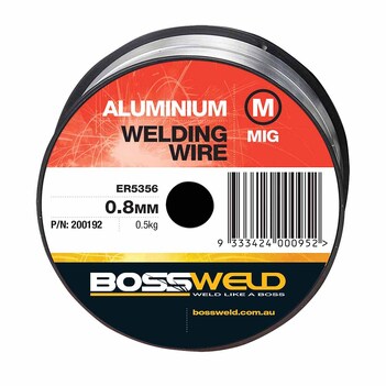 Aluminium 5356 MIG Wire 0.8mm 0.5Kg Bossweld 200192