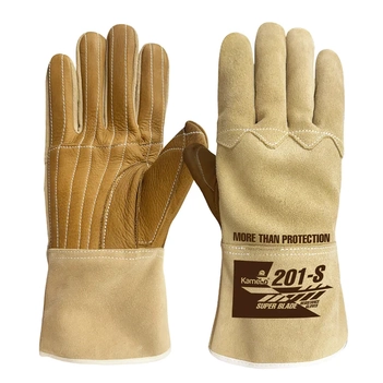 Metallic Zip Lined Abrasion and Heat Resistant Large Gloves Kamelo 201-S-L