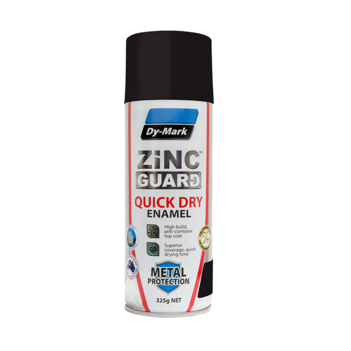 Zinc Guard Black Flat Quick Dry Enamel 325g 230932101