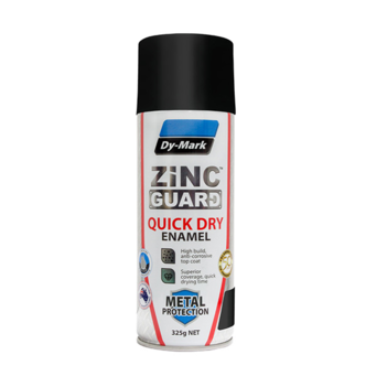 Zinc Guard Black Satin Quick Dry Enamel 325g 230932201