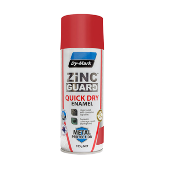 Zinc Guard Signal Red R13 Gloss Quick Dry Enamel 325g 230932302