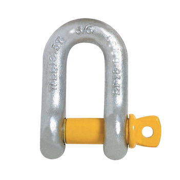 Beaver Yellow Pin Grade S Screw Pin Dee Shackle Beaver 241311