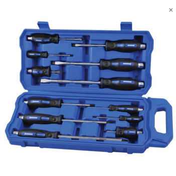 Go Through Screwdriver Set 12 Piece Kincrome 32069