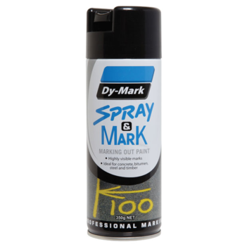 Spray & Mark Black Marking Out Paint 350g