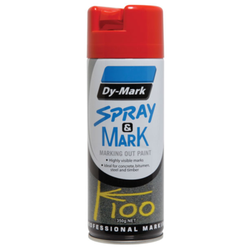 Spray & Mark Red Marking Out Paint 350g
